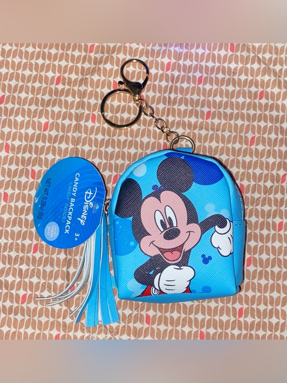 Disney Mickey and Pluto Mini Backpack Keychain Bag Charm - Picture 2 of 3